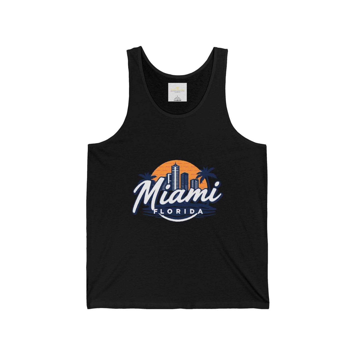 Retro Miami Unisex Jersey Tank