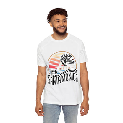 Vibrant Santa Monica Men's Raglan T-Shirt