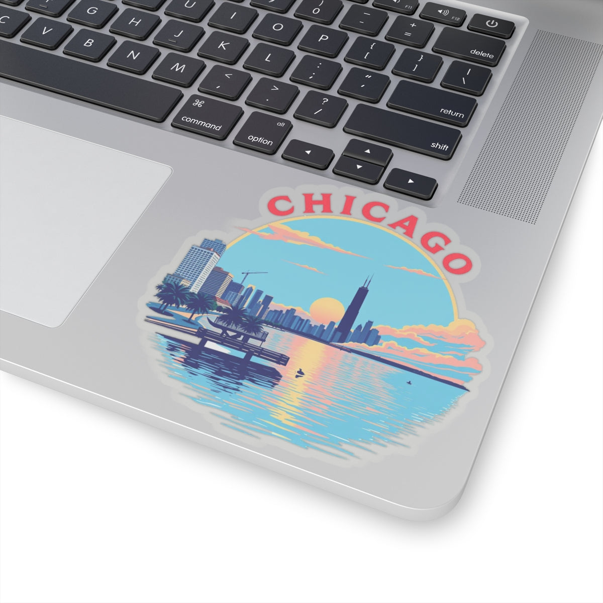 Retro Chicago Kiss-Cut Sticker