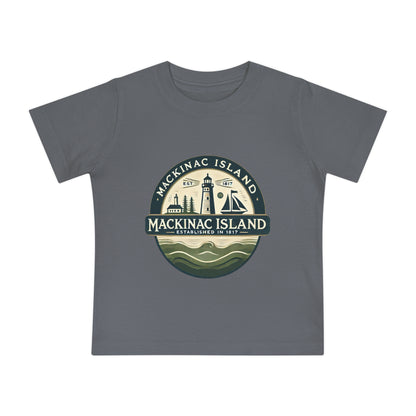 Vintage Mackinac Island Unisex Baby Short Sleeve T-Shirt