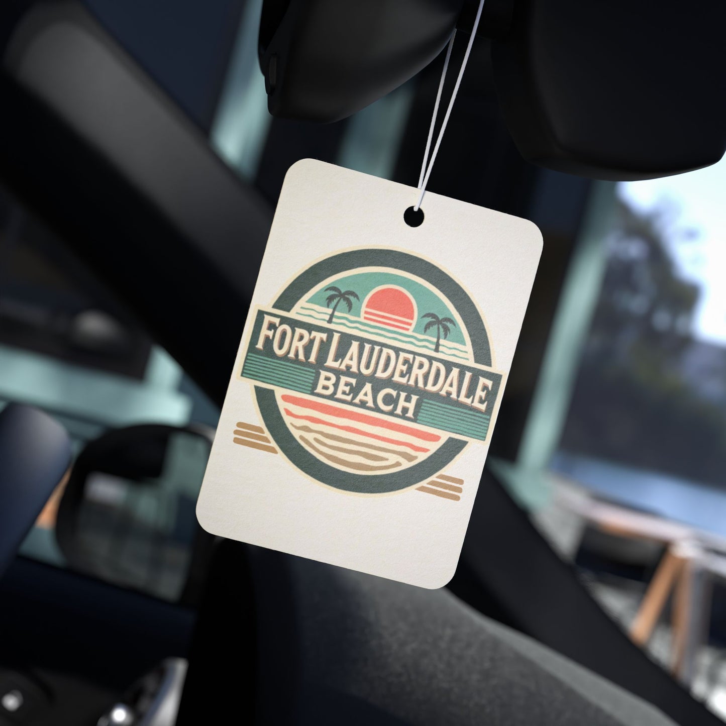 Vintage Fort Lauderdale Car Air Freshener