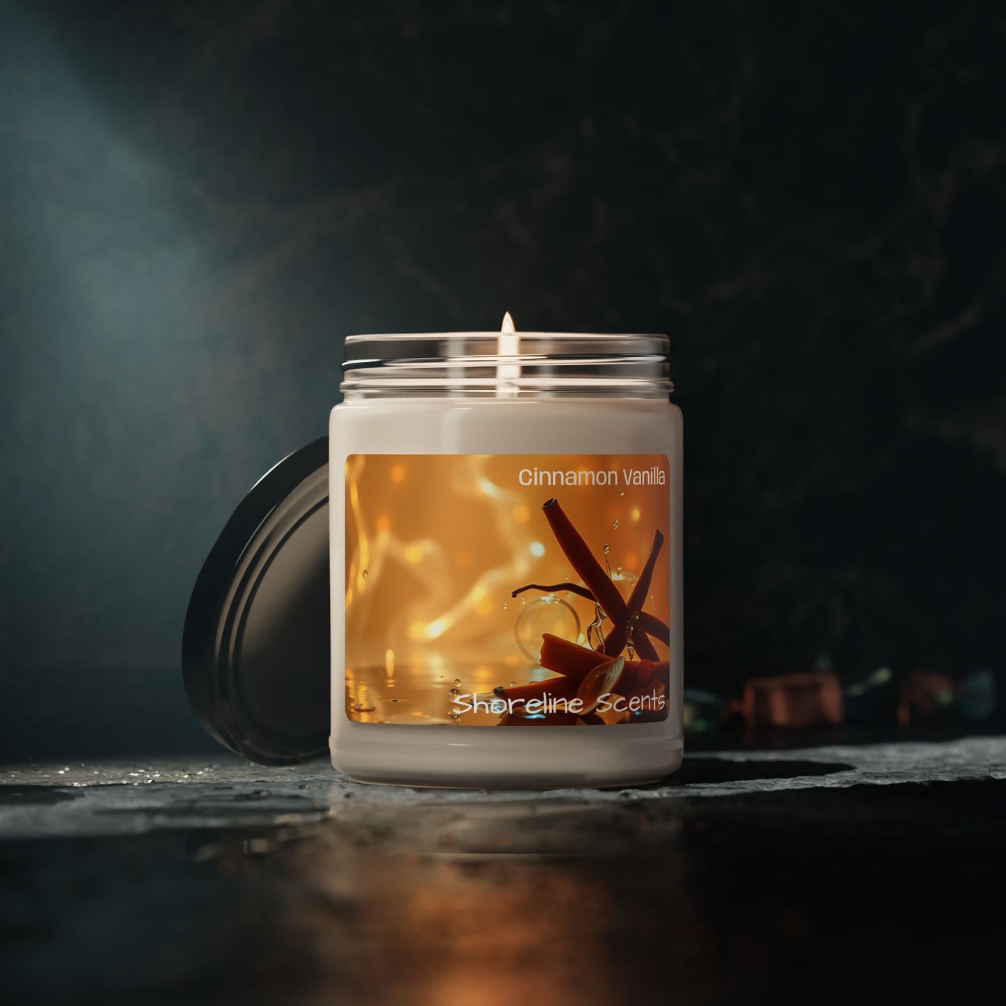Cinnamon Vanilla Scented Soy Candle
