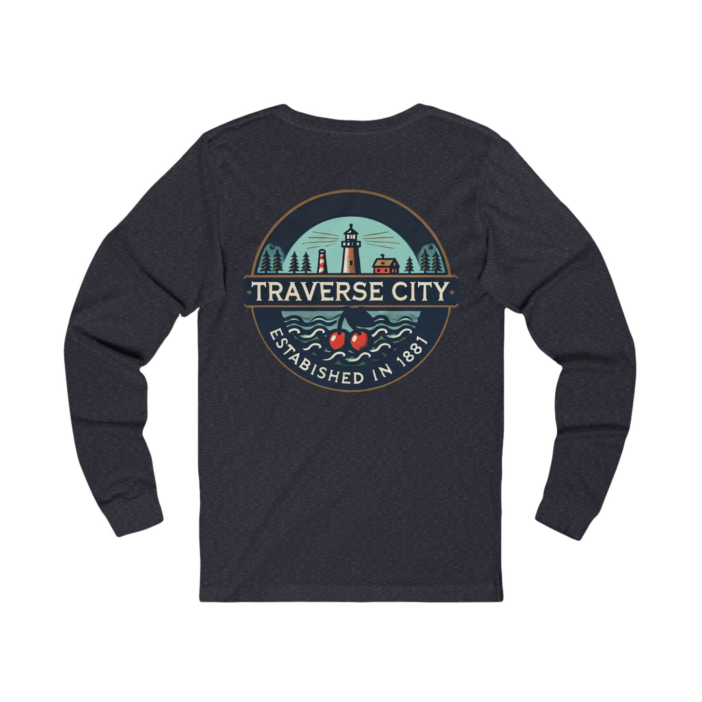 Vintage Traverse City Unisex Jersey Long Sleeve Tee