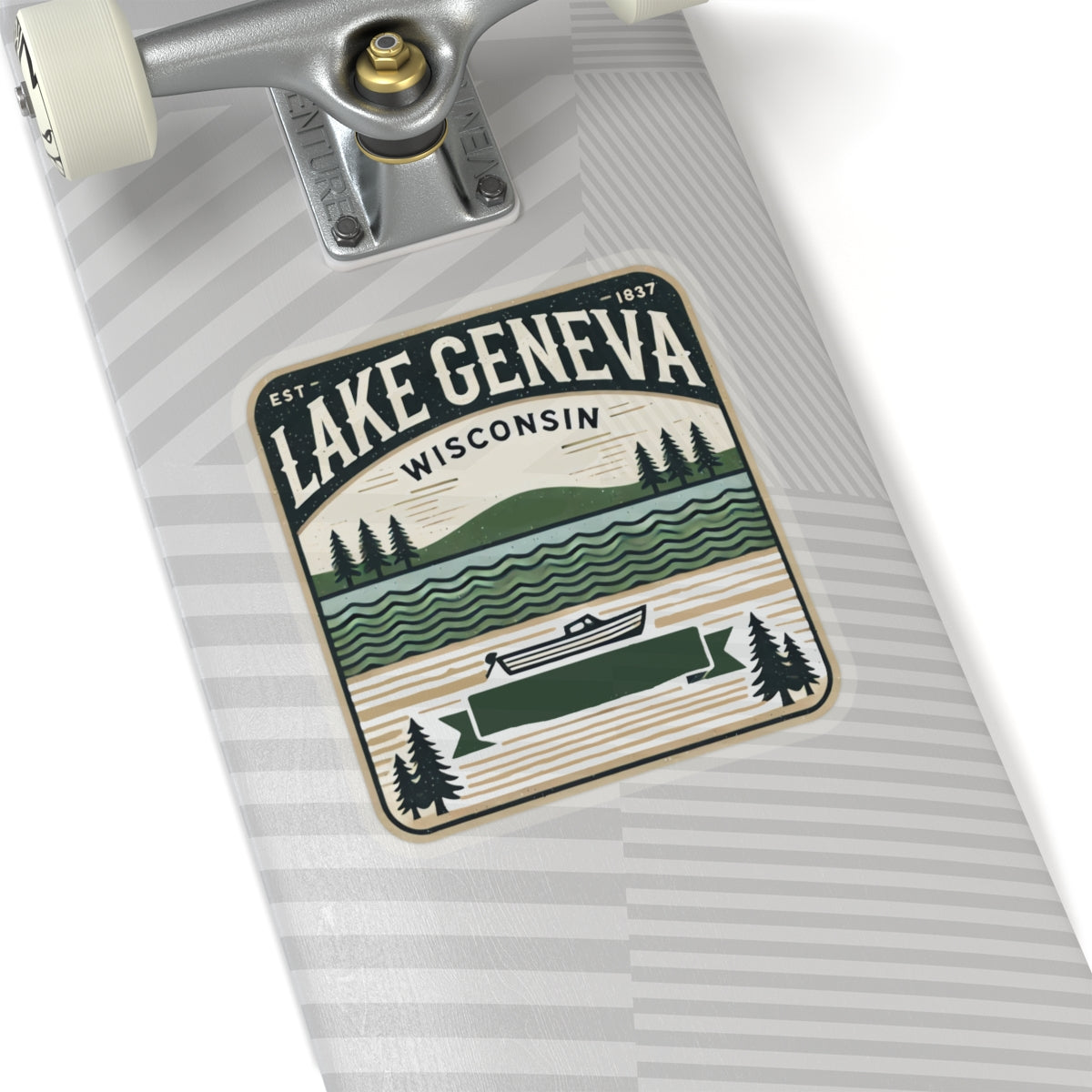 Vintage Lake Geneva Kiss-Cut Sticker