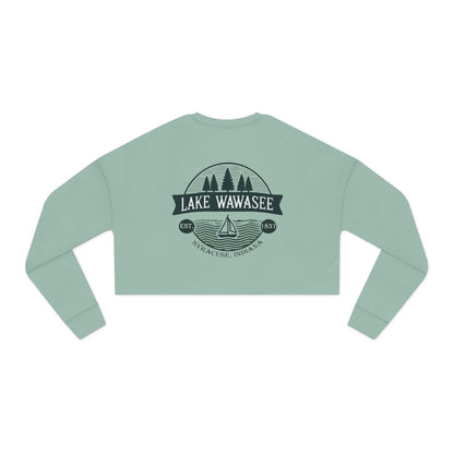 Vintage Lake Wawasee Women's Cropped Sweatshirt