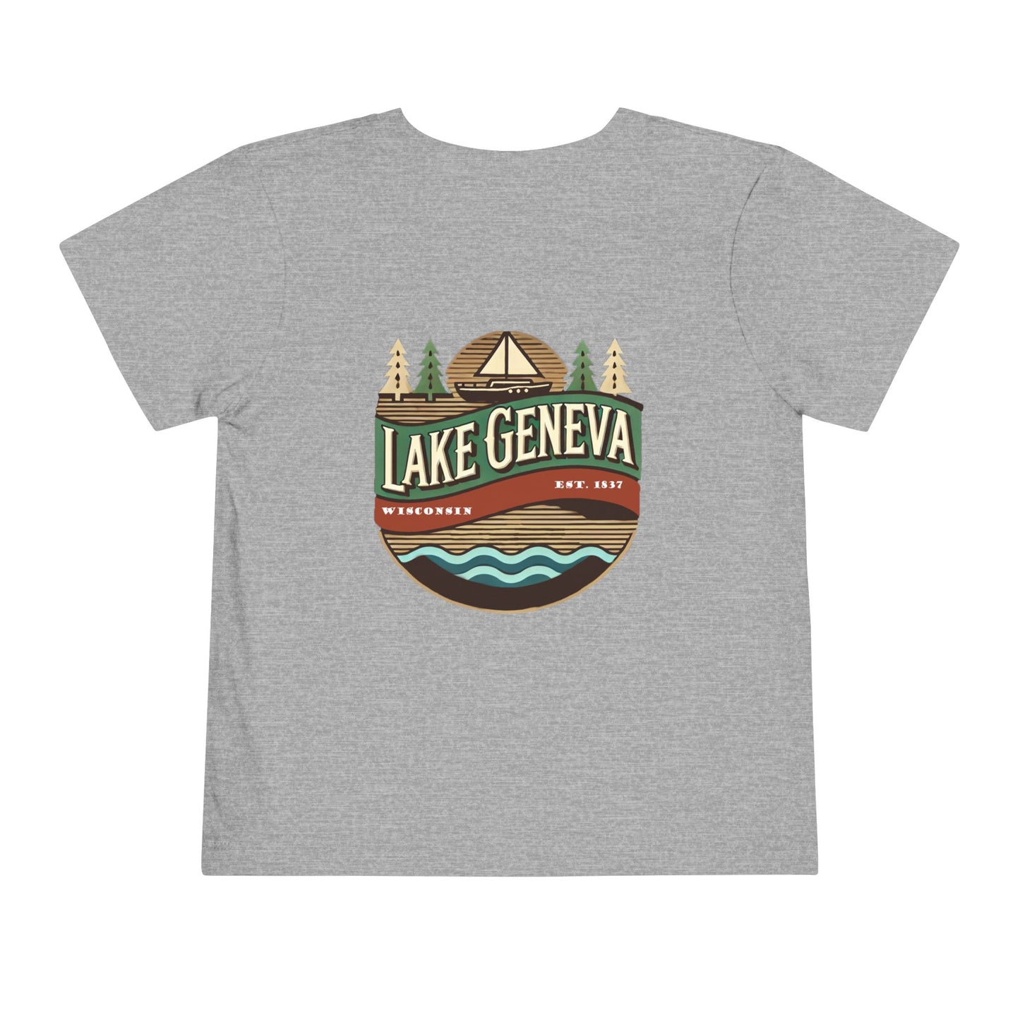 Retro Lake Geneva Unisex Toddler Short Sleeve Tee