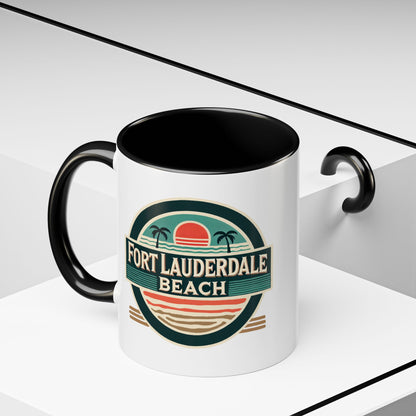 Vintage Fort Lauderdale Accent Coffee Mug