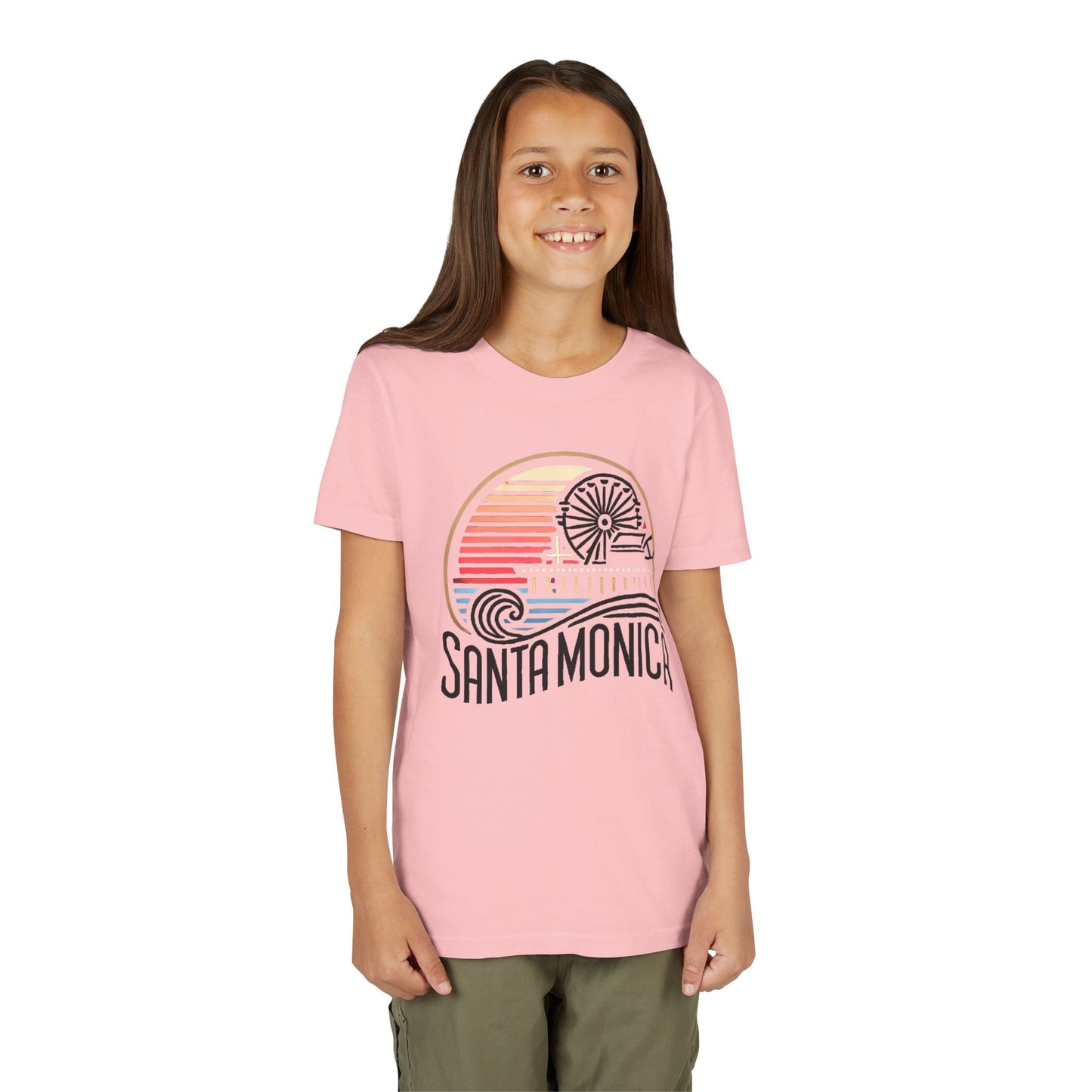 Vibrant Santa Monica Youth Short Sleeve Tee