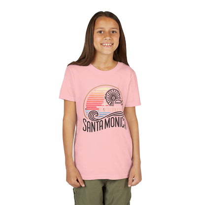 Vibrant Santa Monica Youth Short Sleeve Tee