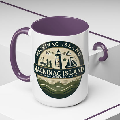 Vintage Mackinac Island Accent Coffee Mug