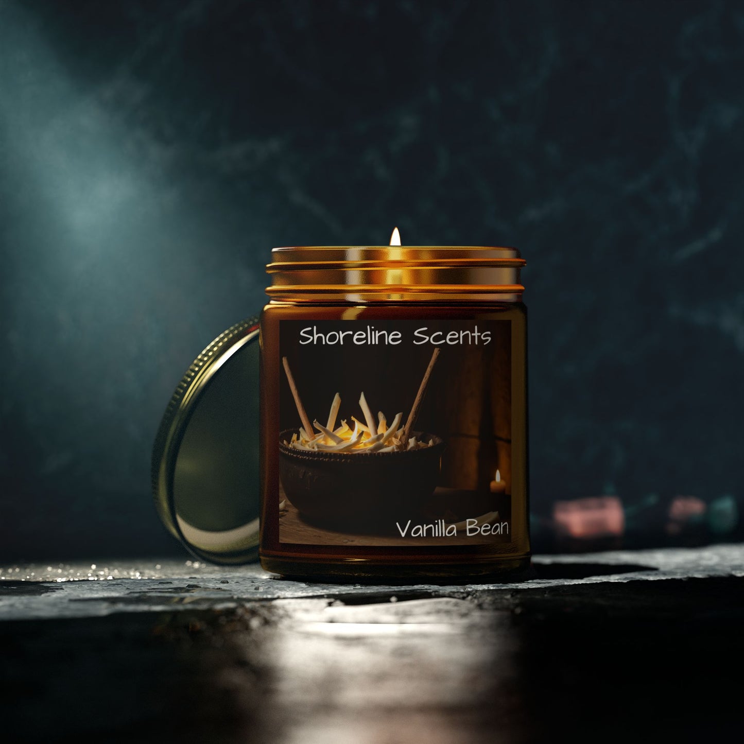 Vanilla Bean Scented Candle (Apricot Wax)