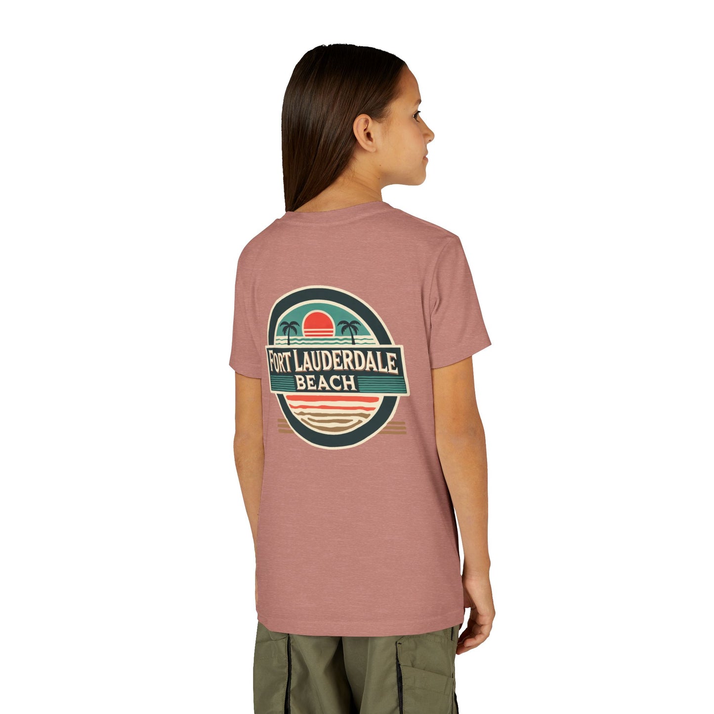 Vintage Fort Lauderdale Unisex Youth Short Sleeve Tee