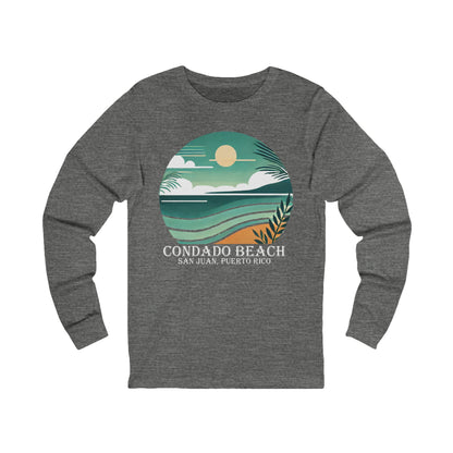 Coastal Vibes Condado Beach Unisex Jersey Long Sleeve Tee