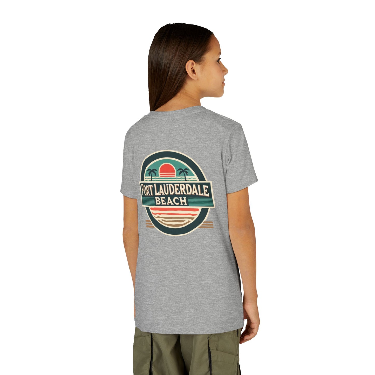 Vintage Fort Lauderdale Unisex Youth Short Sleeve Tee