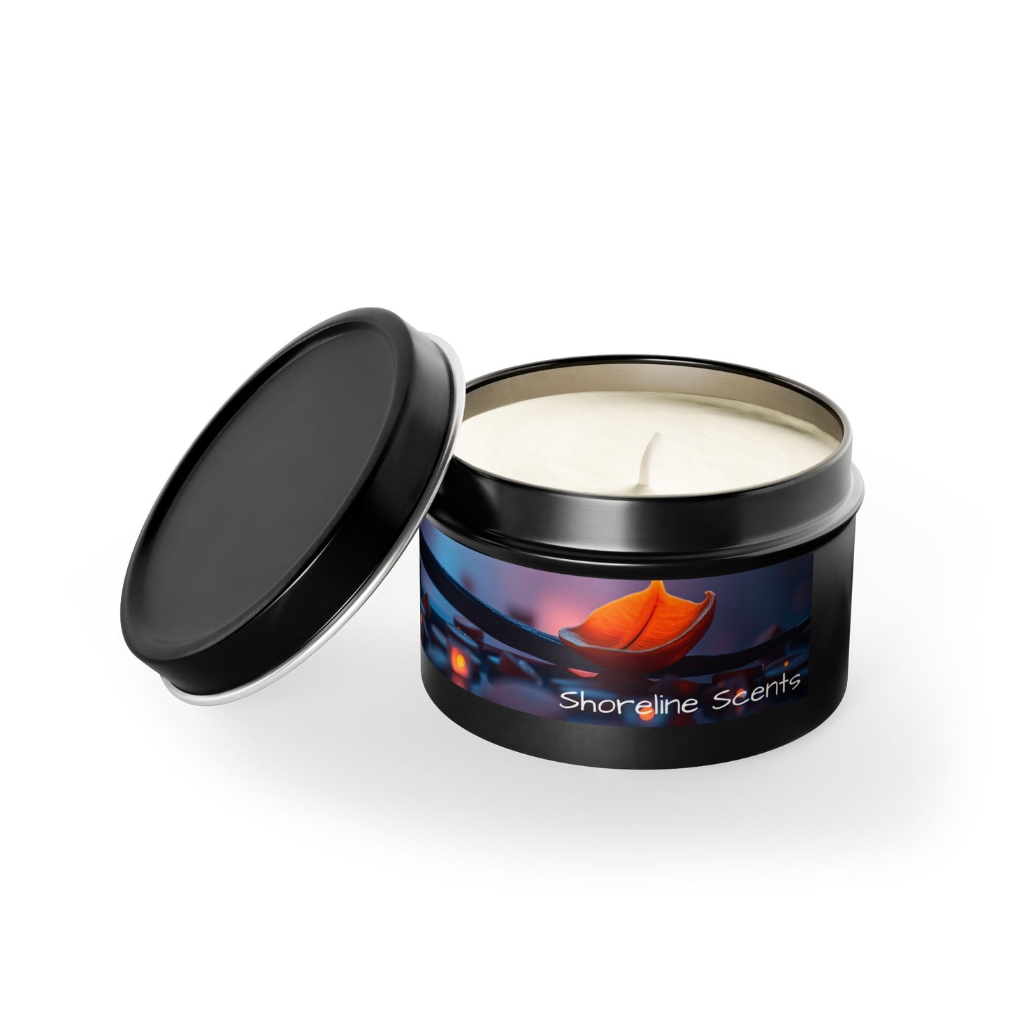 Vanilla Bean Scented Rustic Tin Candle