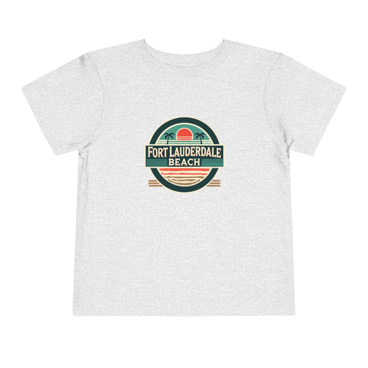 Vintage Fort Lauderdale Unisex Toddler Short Sleeve Tee