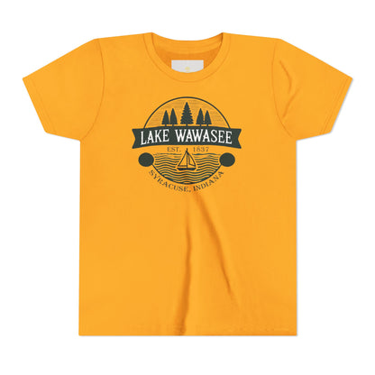 Vintage Lake Wawasee Unisex Youth Short Sleeve Tee