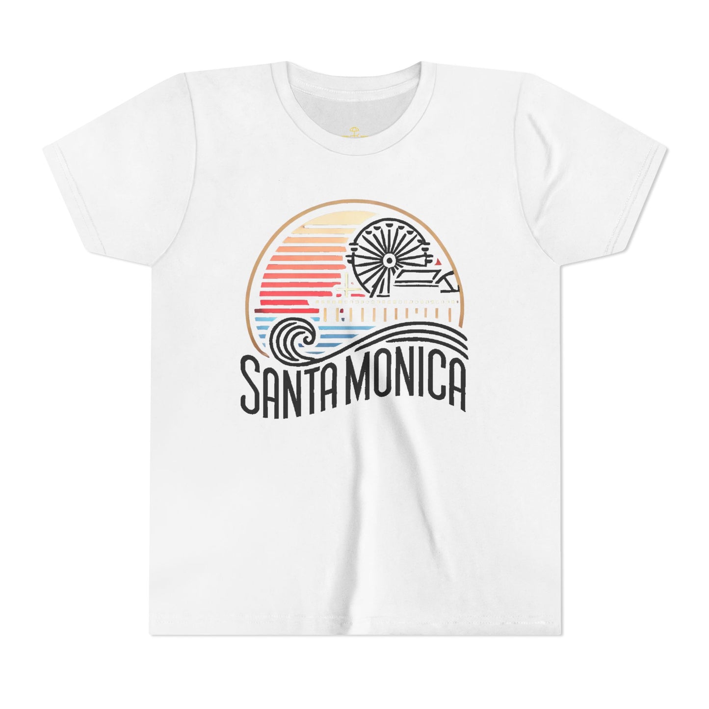 Vibrant Santa Monica Youth Short Sleeve Tee