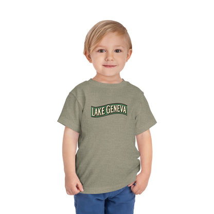 Retro Lake Geneva Unisex Toddler Short Sleeve Tee