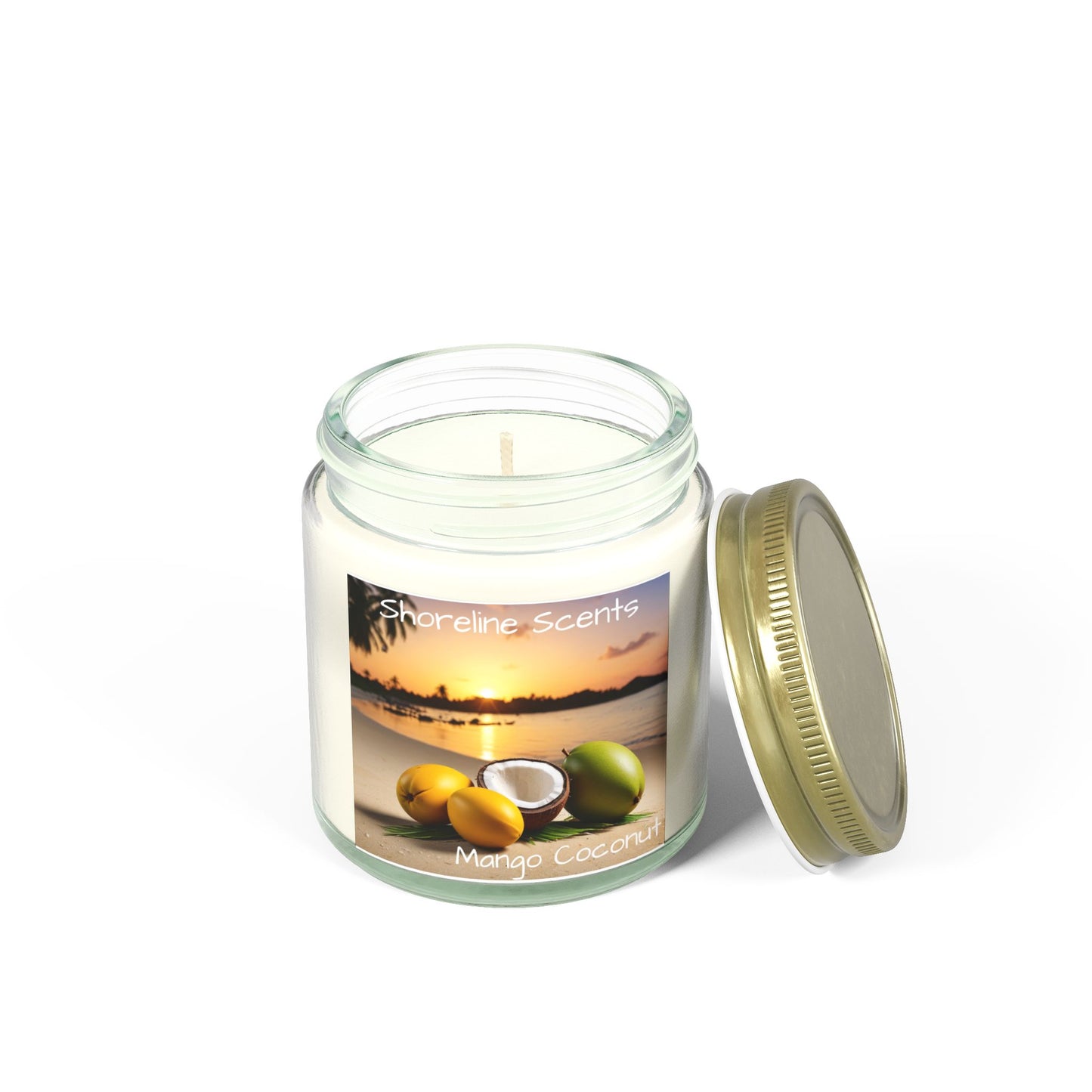 Mango Coconut Scented Candle (Apricot Wax)