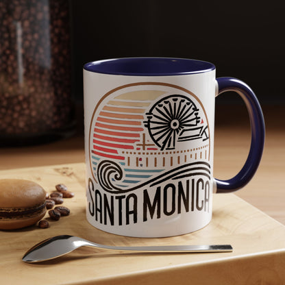 Vibrant Santa Monica Accent Coffee Mug