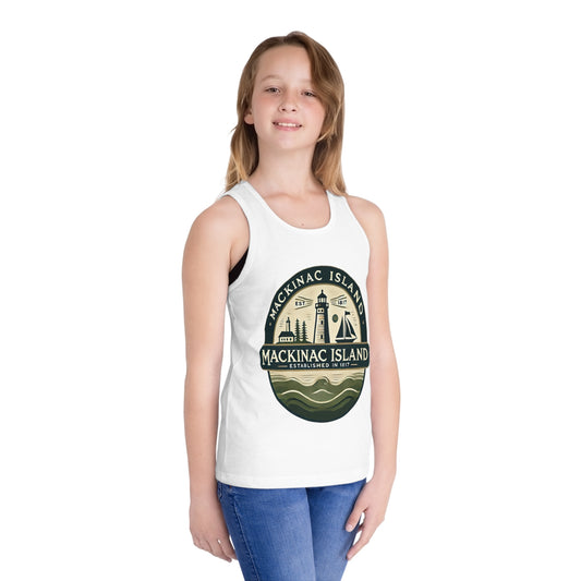 Vintage Mackinac Island Unisex Kids Jersey Tank Top
