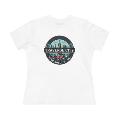 Vintage Traverse City Women's Cotton Tee