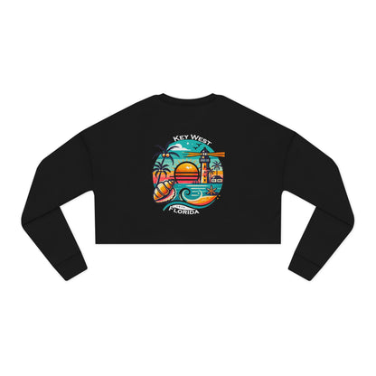 Vibrant Key West Women's Cropped Sweatshirt