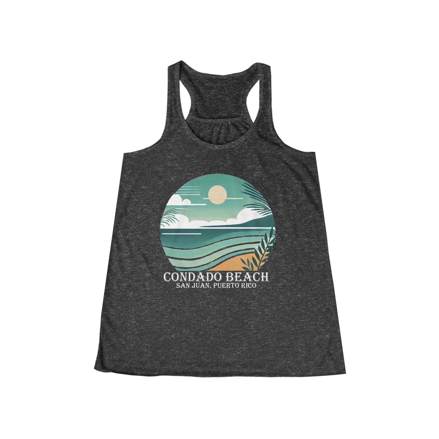 Coastal Vibes Condado Beach Women's Flowy Racerback Tank