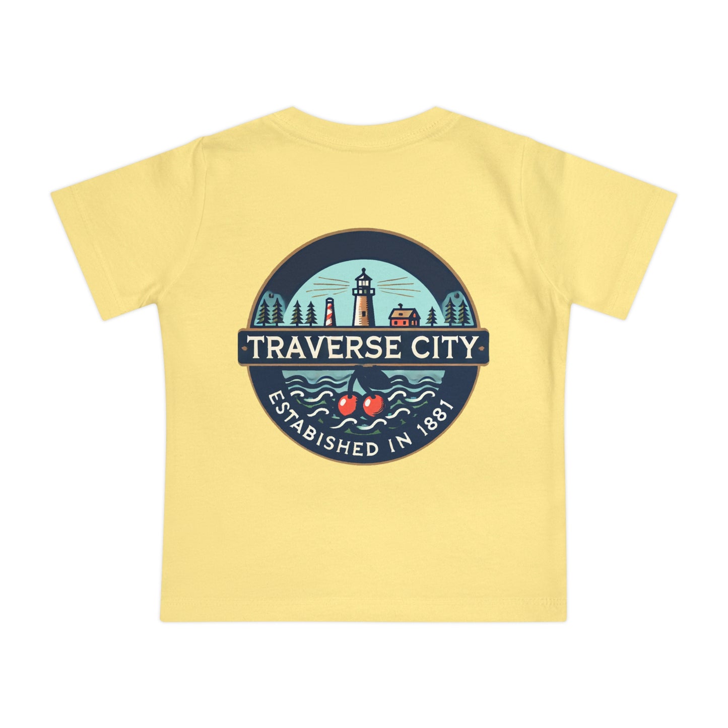 Vintage Traverse City Unisex Baby Short Sleeve T-Shirt