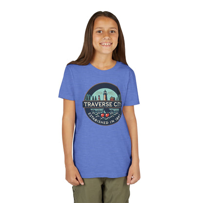 Vintage Traverse City Unisex Youth Short Sleeve Tee