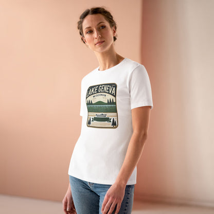 Vintage Lake Geneva Women's Cotton Tee