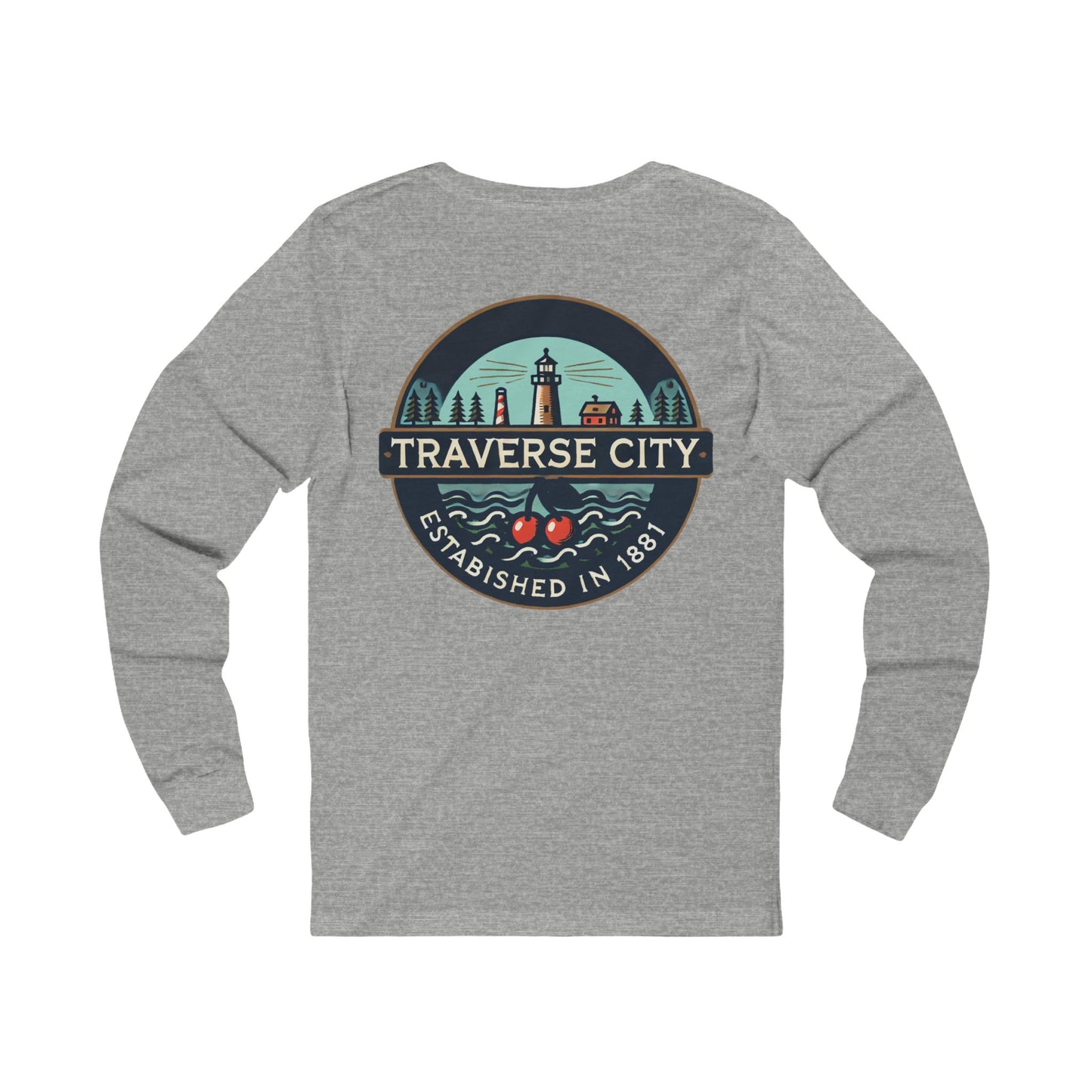 Vintage Traverse City Unisex Jersey Long Sleeve Tee