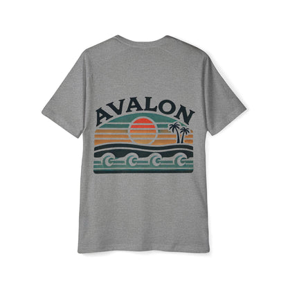 Retro Avalon Sunset Men's Raglan T-Shirt