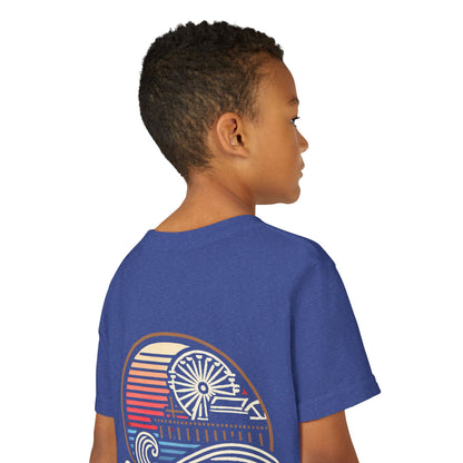 Vibrant Santa Monica Youth Short Sleeve Tee