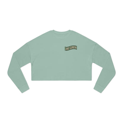 Retro Lake Geneva Women's Cropped Sweatshirt
