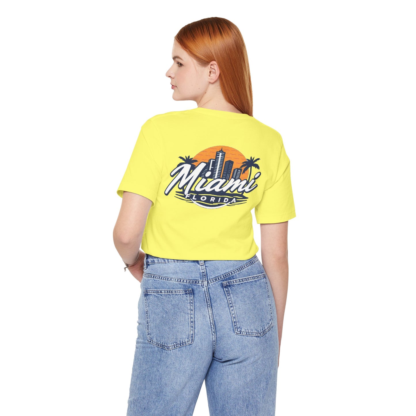 Retro Miami Unisex Jersey Short Sleeve Tee