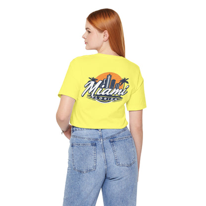 Retro Miami Unisex Jersey Short Sleeve Tee