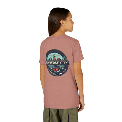 Vintage Traverse City Unisex Youth Short Sleeve Tee