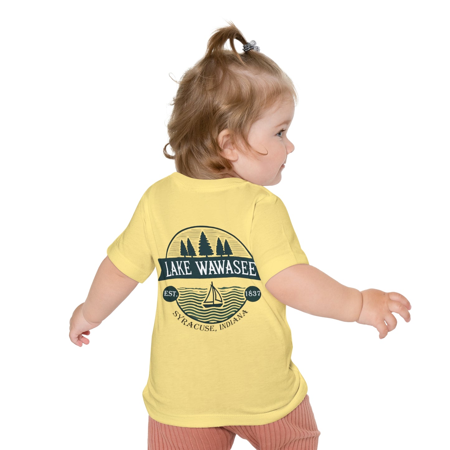 Vintage Lake Wawasee Unisex Baby Short Sleeve T-Shirt