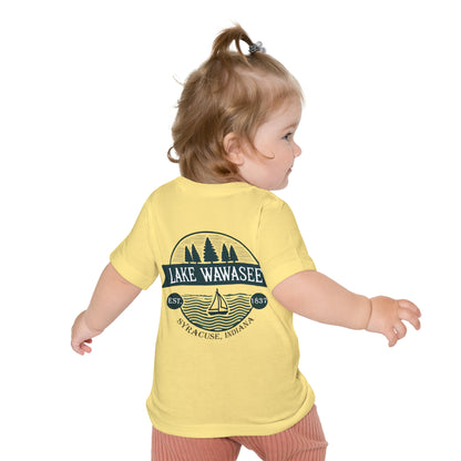 Vintage Lake Wawasee Unisex Baby Short Sleeve T-Shirt