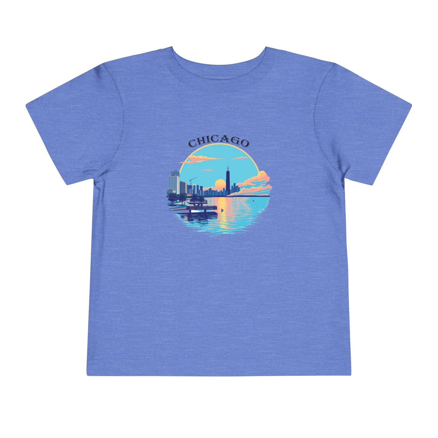 Retro Chicago Unisex Toddler Short Sleeve Tee