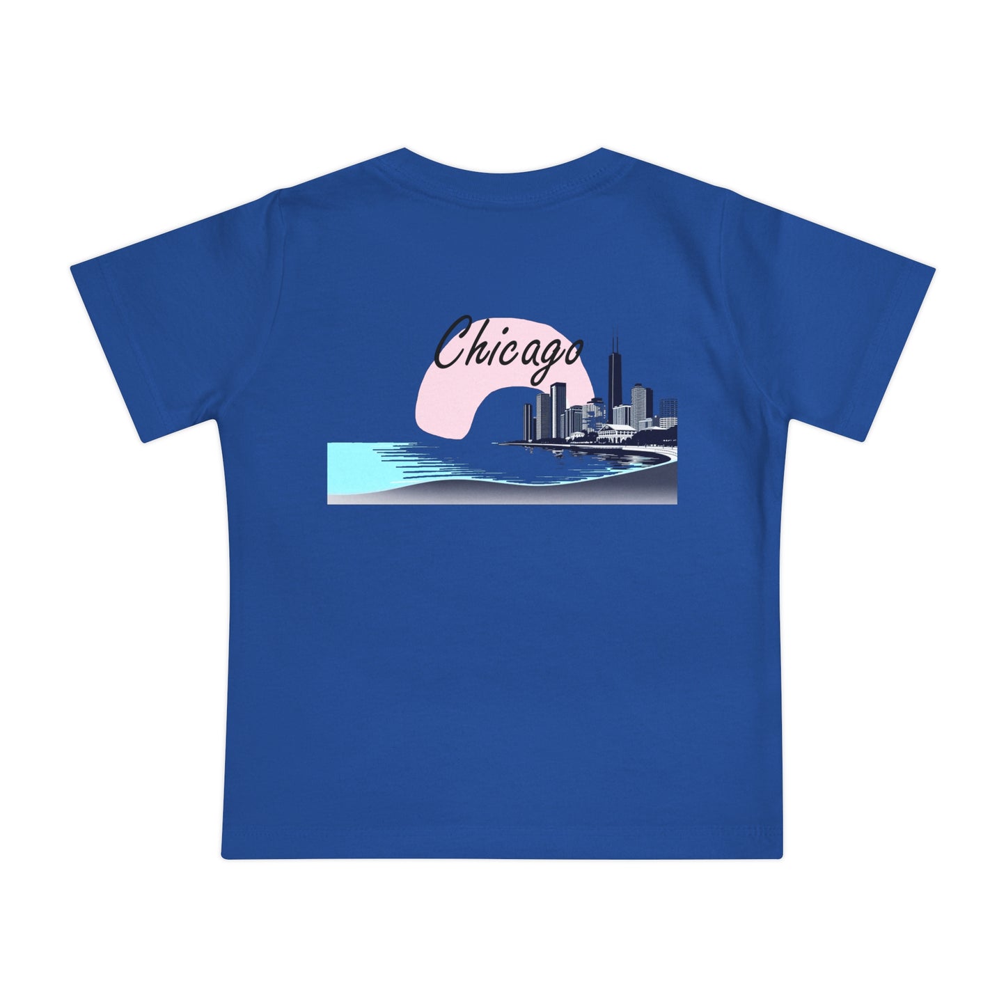 Elegant Chicago Skyline Unisex Baby Short Sleeve T-Shirt