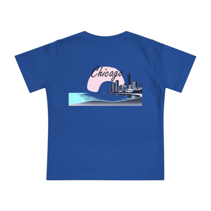 Elegant Chicago Skyline Unisex Baby Short Sleeve T-Shirt