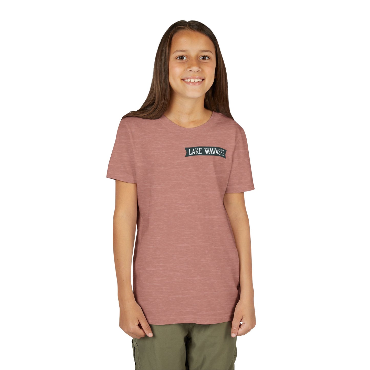 Vintage Lake Wawasee Unisex Youth Short Sleeve Tee