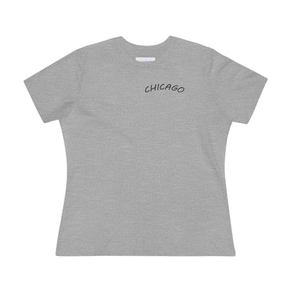 Retro Chicago Sunset Women's Cotton Tee