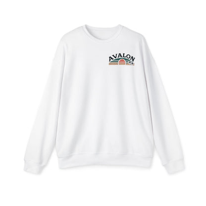 Retro Avalon Sunset Unisex Drop Shoulder Sweatshirt