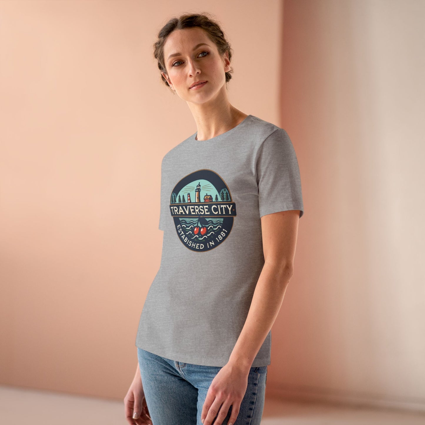 Vintage Traverse City Women's Cotton Tee