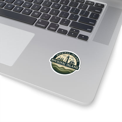 Vintage Mackinac Island Kiss-Cut Sticker