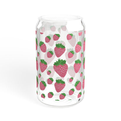 Strawberry Sipper Glass